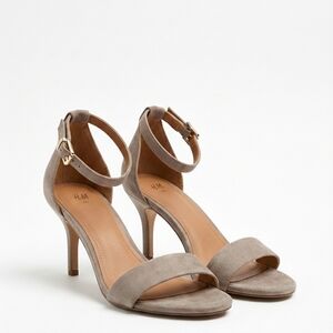 H&M Women's Beige Suede Heels